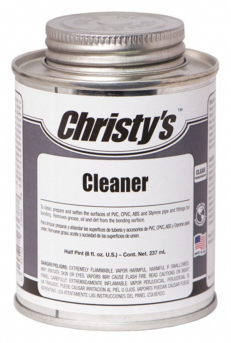 CHRISTY'S Clear Pipe Cleaner, Multi Purpose, Size 8 oz, For Use With