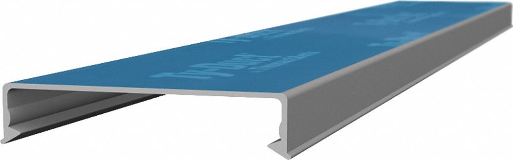 Wiring Duct Cover: PVC, 72 in Lg, Gray