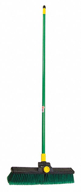 QUICKIE 628 Push Broom,Head and Handle,18