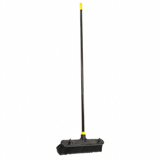 QUICKIE 18 in Sweep Face Stiff Push Broom 53UJ64 523ZQK Grainger