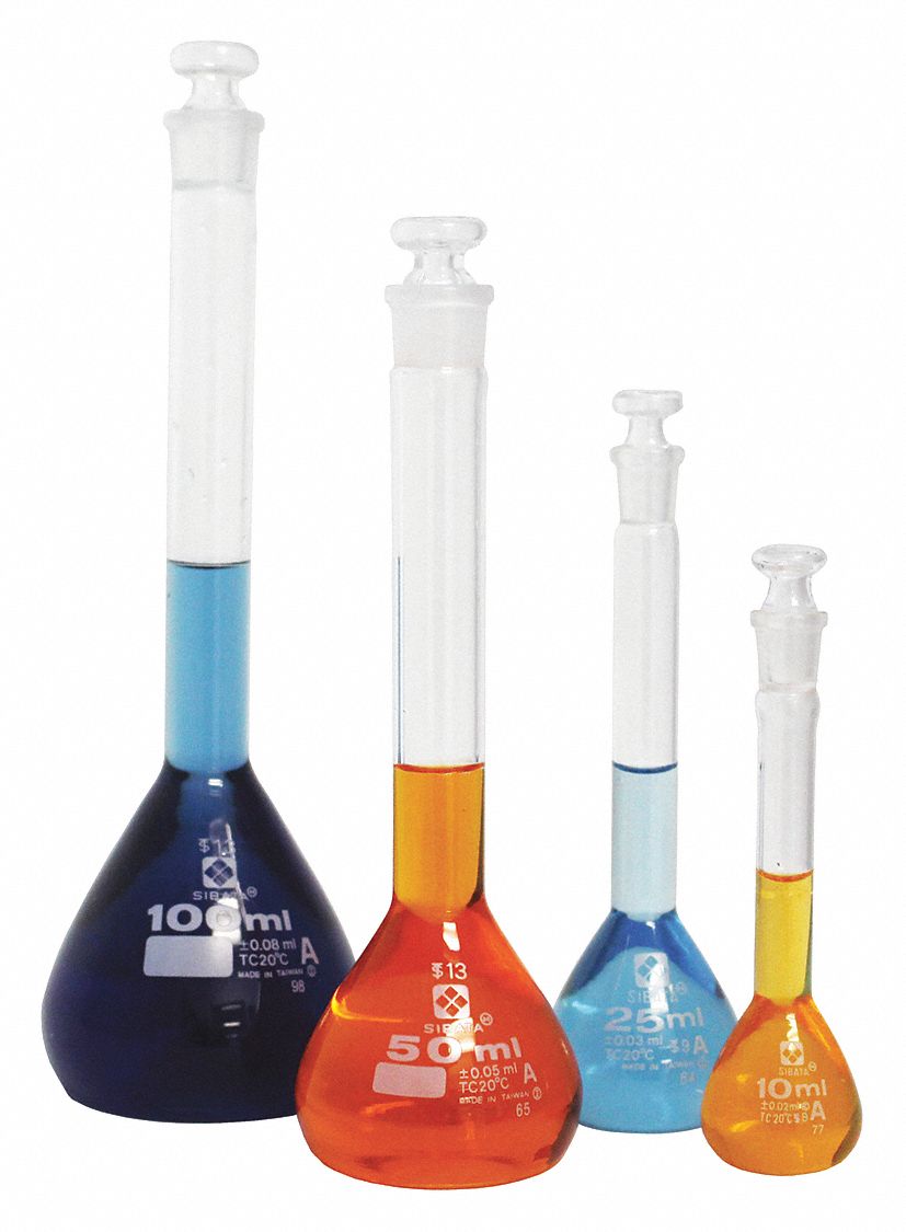 VEE GEE Volumetric Flask 100 mL Labware Capacity Metric, Type I