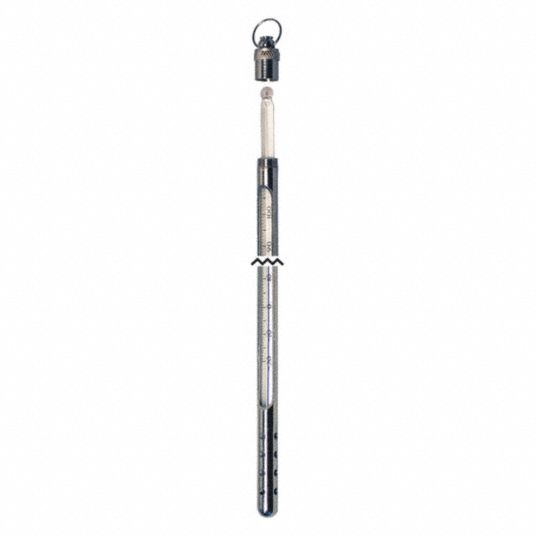 VEE GEE Liquid In Glass Thermometer, Temp. Range 20° to 500°F, ASTM