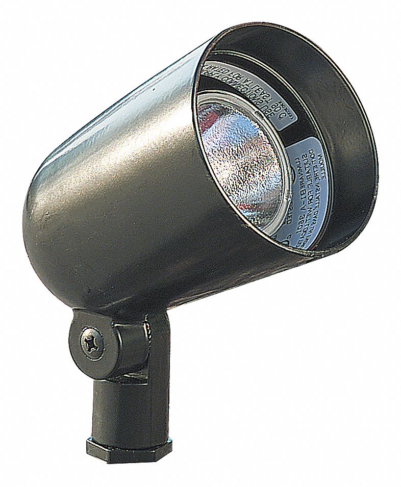 HADCO Accent Light, Incandescent, Ground, Die Cast Aluminum, Black