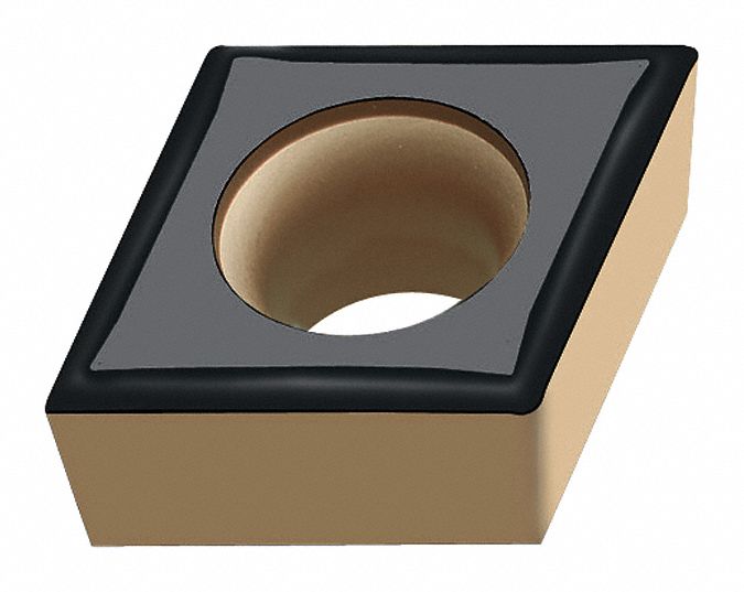 Diamond Turning Insert: CCGT Insert, Neutral, 5/32 in Thick, 1/64 in Corner Radius