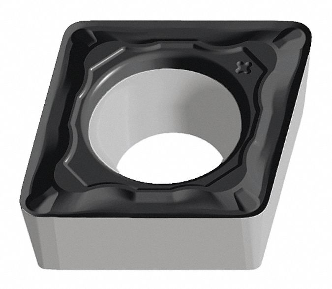 Diamond Turning Insert: CCMT Insert, Neutral, 5/32 in Thick, 1/64 in Corner Radius