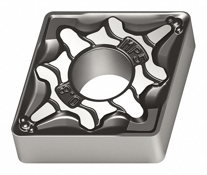 Diamond Turning Insert: CNMG Insert, Neutral, 3/16 in Thick, 1/32 in Corner Radius