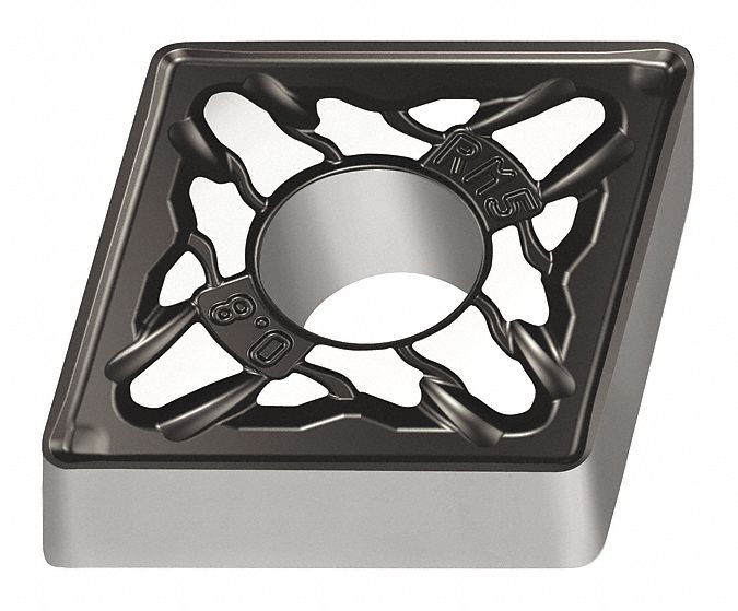 Diamond Turning Insert: CNMG Insert, Neutral, 1/4 in Thick, 1/16 in Corner Radius