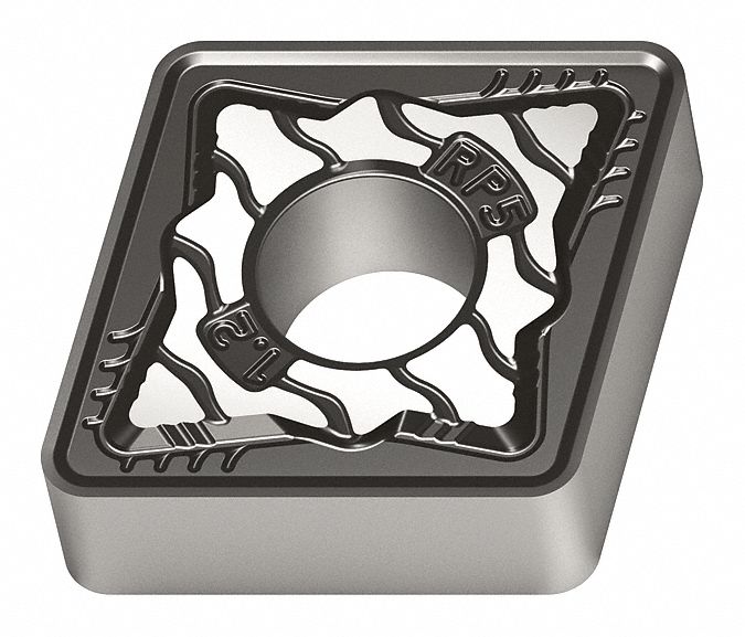 Diamond Turning Insert: CNMG Insert, Neutral, 1/4 in Thick, 1/16 in Corner Radius