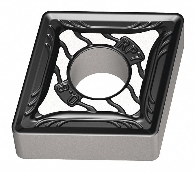 Diamond Turning Insert: CNMG Insert, Neutral, 1/4 in Thick, 1/16 in Corner Radius