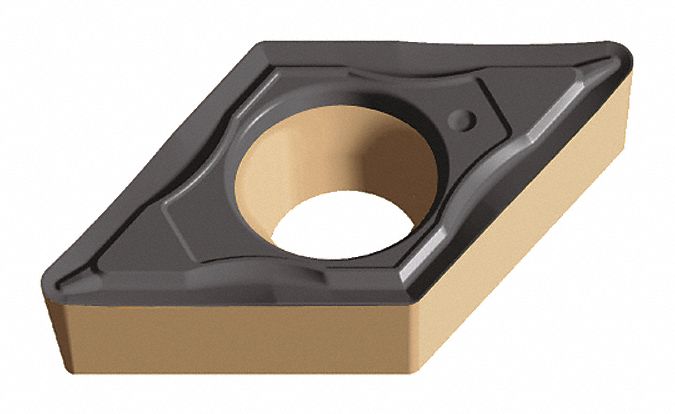 Diamond Turning Insert: DCMT Insert, Neutral, 3/32 in Thick, 1/64 in Corner Radius