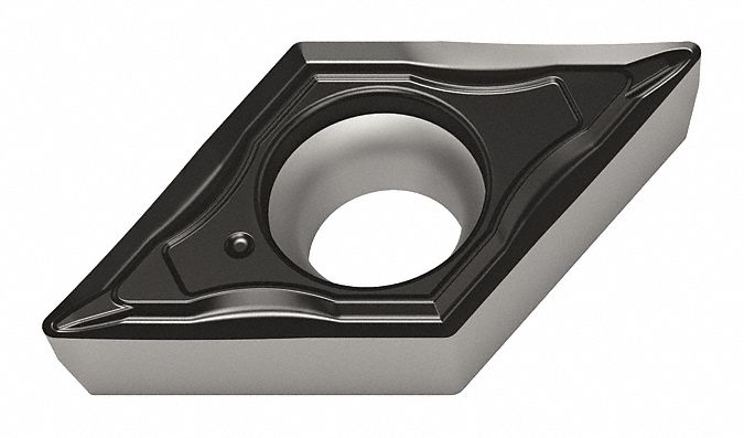 Diamond Turning Insert: DCMT Insert, Neutral, 3/32 in Thick, 1/64 in Corner Radius
