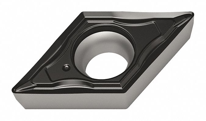 Diamond Turning Insert: DCMT Insert, Neutral, 3/32 in Thick, 1/64 in Corner Radius