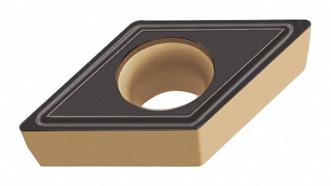 Diamond Turning Insert: DCMT Insert, Neutral, 5/32 in Thick, 1/64 in Corner Radius