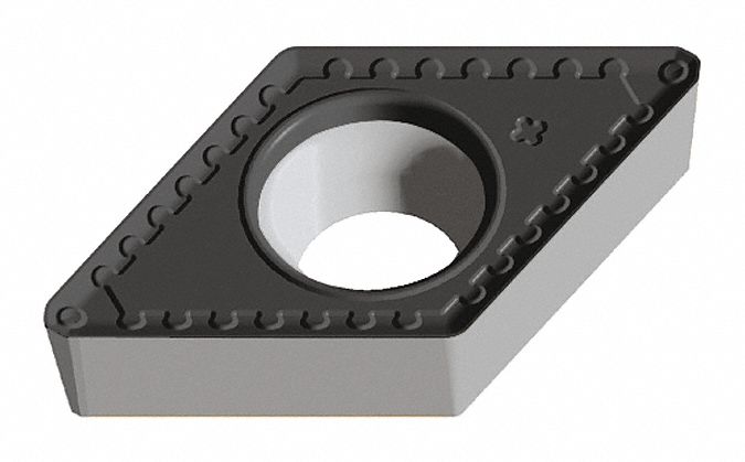 Diamond Turning Insert: DCMT Insert, Neutral, 5/32 in Thick, 1/64 in Corner Radius