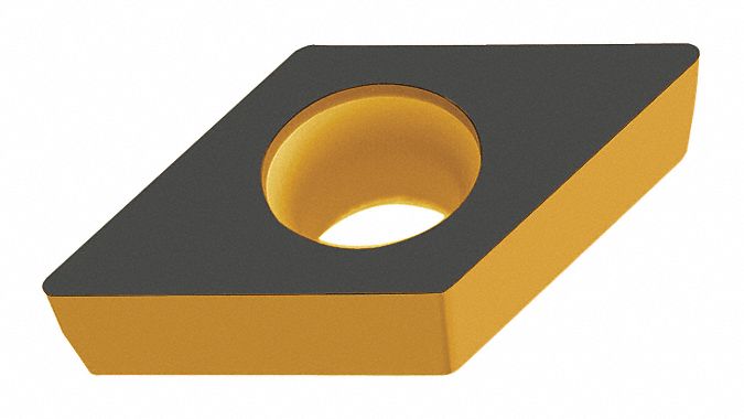 Diamond Turning Insert: DCMW Insert, Neutral, 5/32 in Thick, 1/32 in Corner Radius