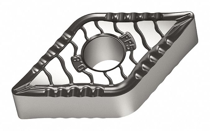 Diamond Turning Insert: DNMG Insert, Neutral, 1/4 in Thick, 1/32 in Corner Radius