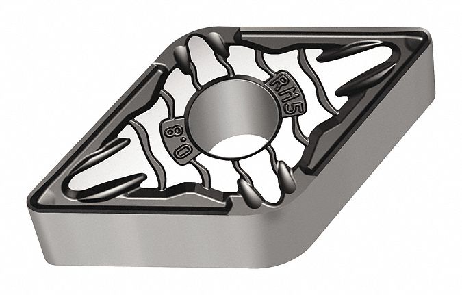 Diamond Turning Insert: DNMG Insert, Neutral, 1/4 in Thick, 1/32 in Corner Radius