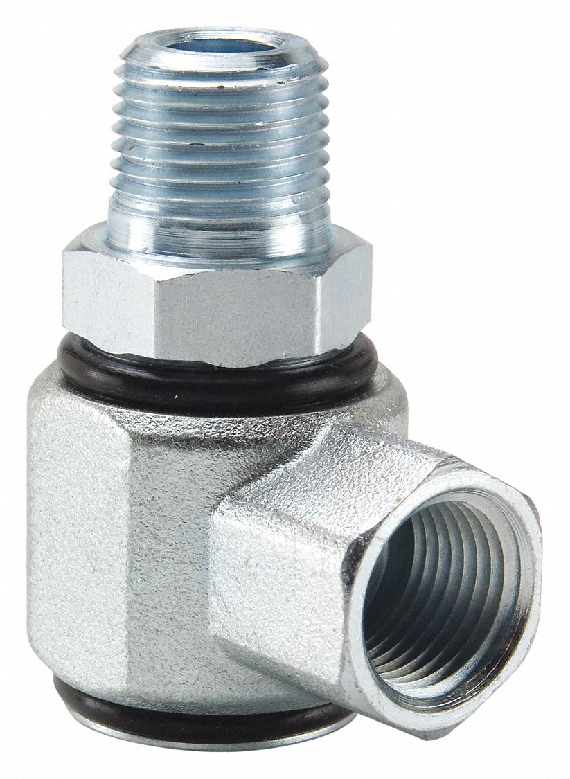 5) Parker 10658-3-2 Swivel Hydraulic Crimp Fitting Female JIC-3 to