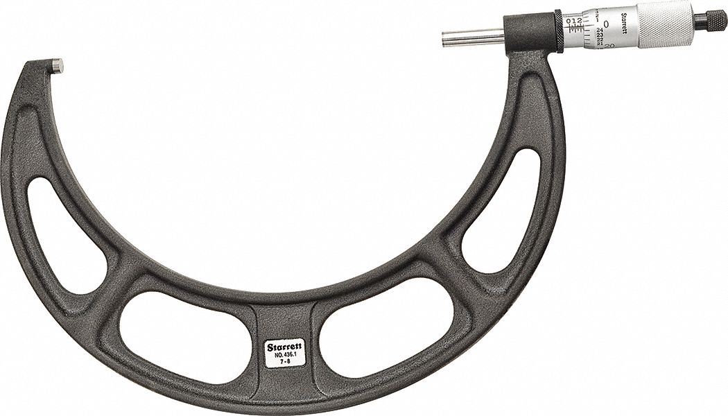 OUTSIDE MICROMETER,7 IN TO 8 IN RANGE