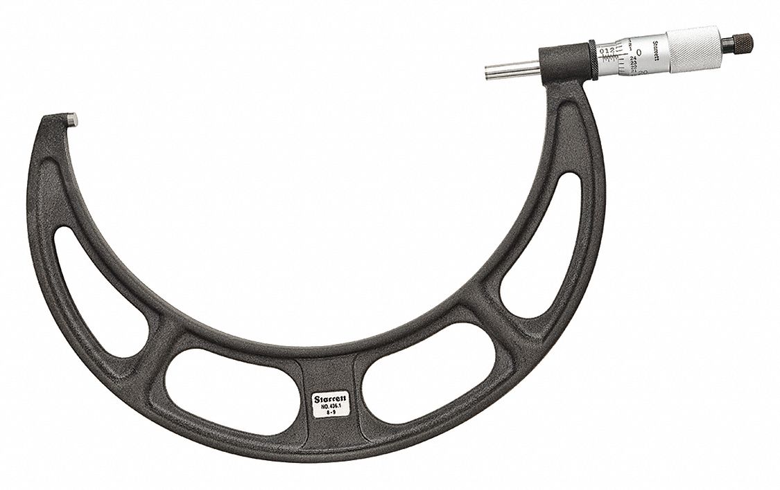 OUTSIDE MICROMETER,8 IN TO 9 IN RANGE