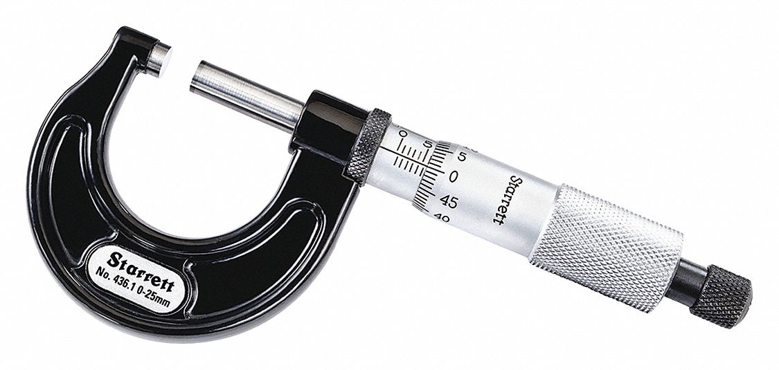 MICROMETRE EXT, PLAGE 0 MM A 25 MM