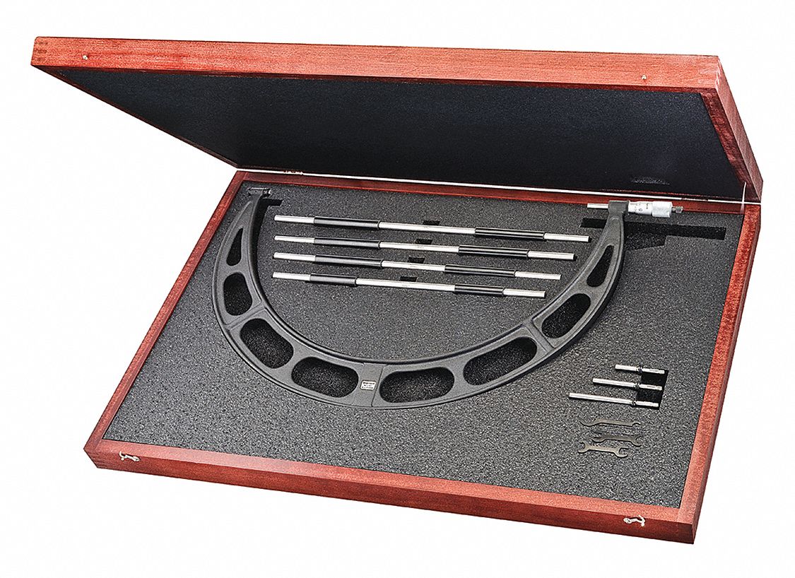 Mechanical Interchangeable-Anvil Outside Micrometer: 400 mm to 500 mm, Mechanical