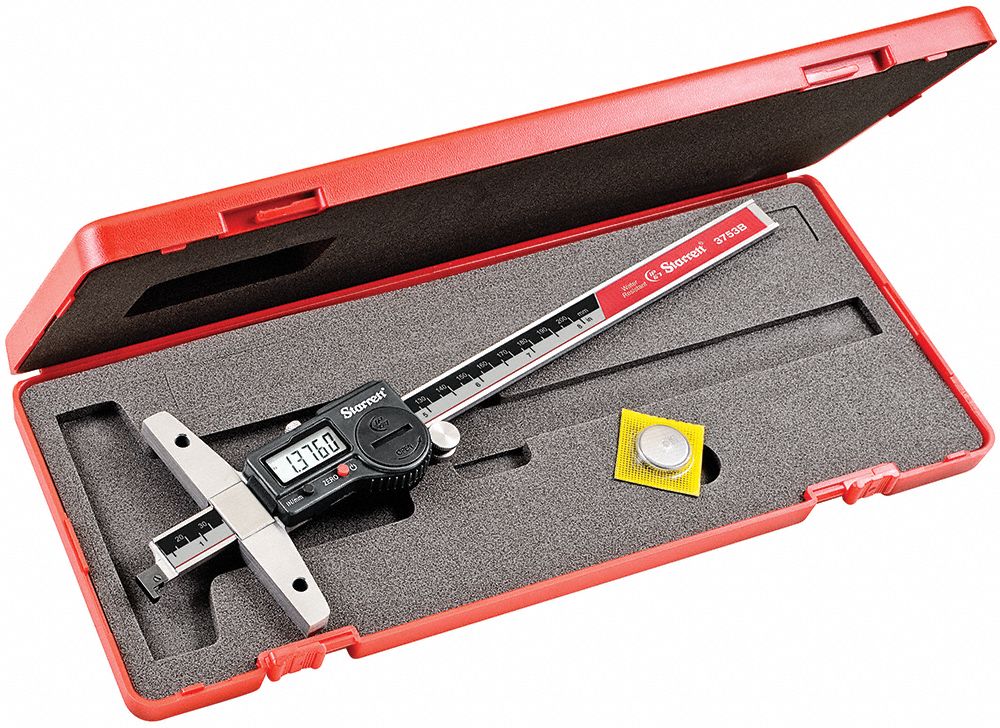STARRETT BladeStyle Digital Depth Gauge 0 in to 8 in/0 mm to 200 mm