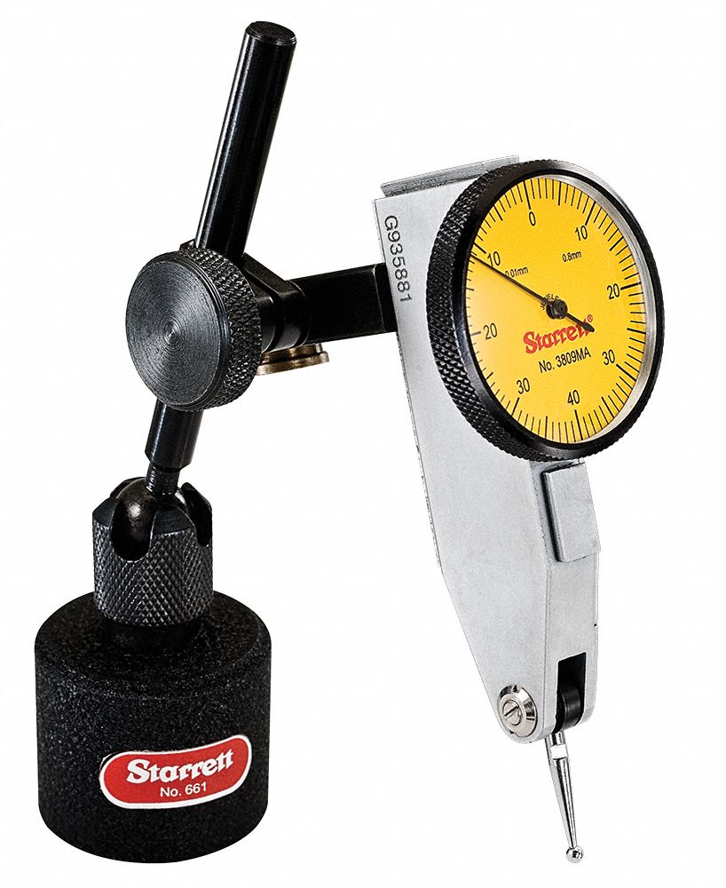 STARRETT Item Horizontal Dial Test Indicator, Test Indicator Style