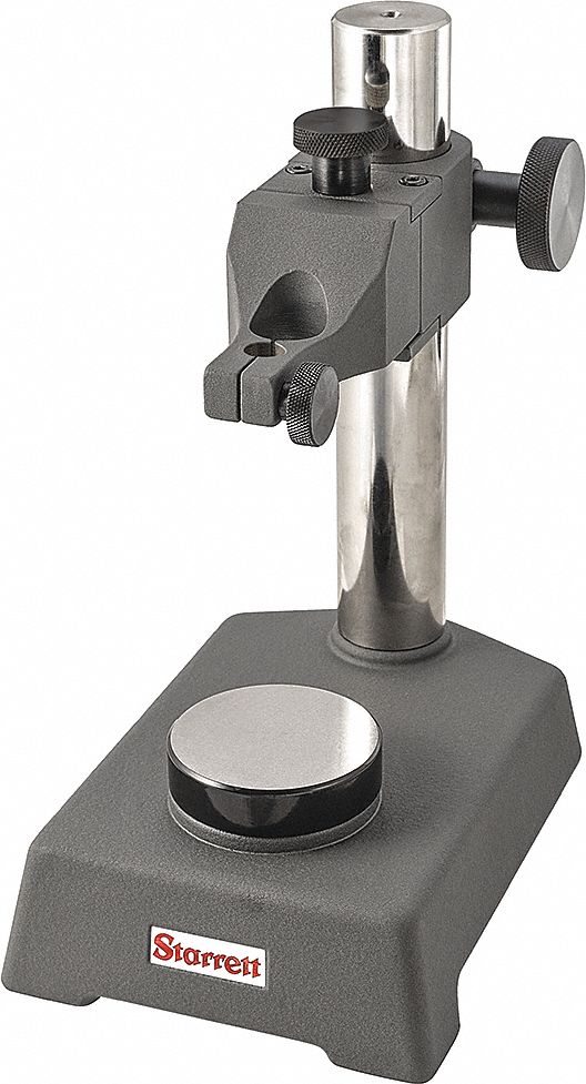 Indicator/Comparator Stand: 12 in x 6 in x 3 in, 4 in Base Size, Smooth Anvil