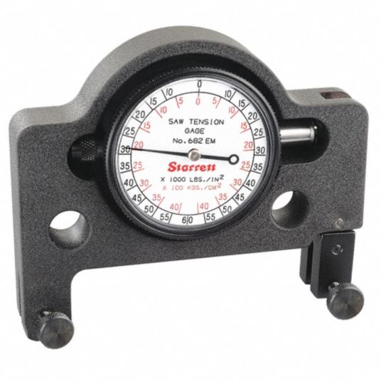 STARRETT Band Saw Tension Gauge, Size 6 in x 4 in, For Use With Band