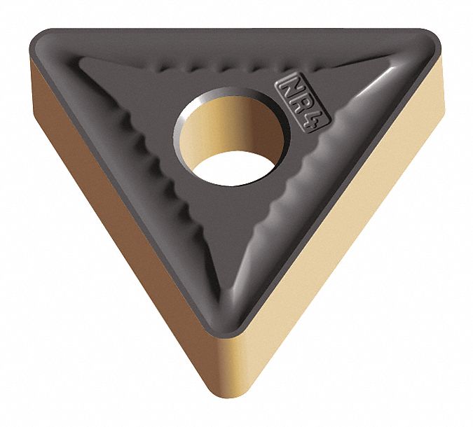 Triangle Turning Insert: 3/8 in Inscribed Circle, Neutral, NR4 Chip-Breaker, WSM30