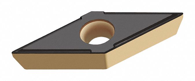 Diamond Turning Insert: VBGT Insert, Neutral, 1/8 in Thick, 1/64 in Corner Radius