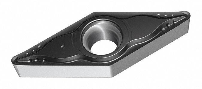Diamond Turning Insert: VBMT Insert, Neutral, 1/8 in Thick, 1/32 in Corner Radius