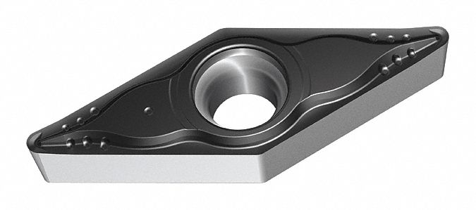 Diamond Turning Insert: VBMT Insert, Neutral, 3/16 in Thick, 1/32 in Corner Radius