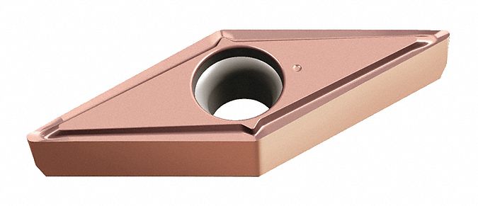 Diamond Turning Insert: VCGT Insert, Neutral, 1/8 in Thick, 0.0080 in Corner Radius