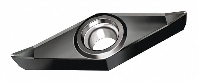 Diamond Turning Insert: VCGT Insert, Neutral, 1/8 in Thick, 0.10mm Corner Radius