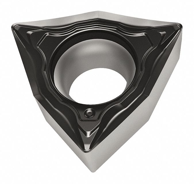 Turning Insert: 1/4 in Inscribed Circle, Neutral, 2.38mm Thick, FM4 Chip-Breaker