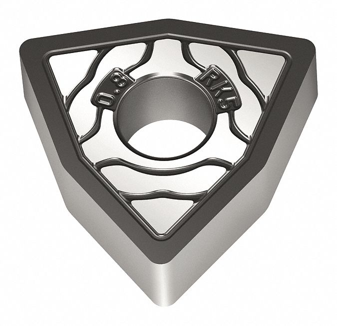 Turning Insert: 1/2 in Inscribed Circle, Neutral, 4.76mm Thick, RK5 Chip-Breaker