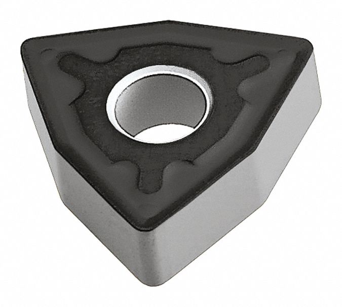 Turning Insert: 1/2 in Inscribed Circle, Neutral, 4.76mm Thick, NM Chip-Breaker