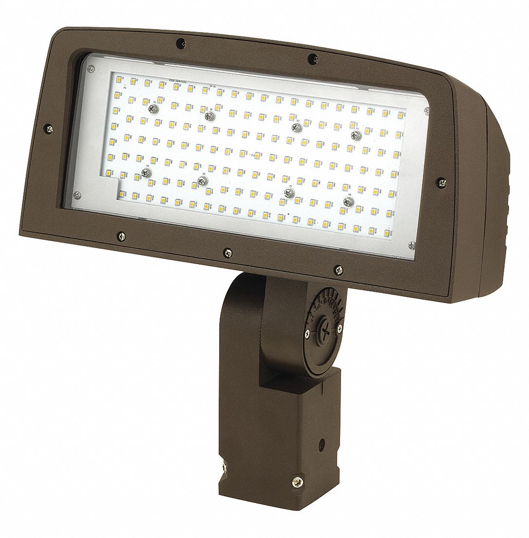 HUBBELL LIGHTING OUTDOOR Floodlight, LED, 95W, 70 CRI, 5000K 53VR65