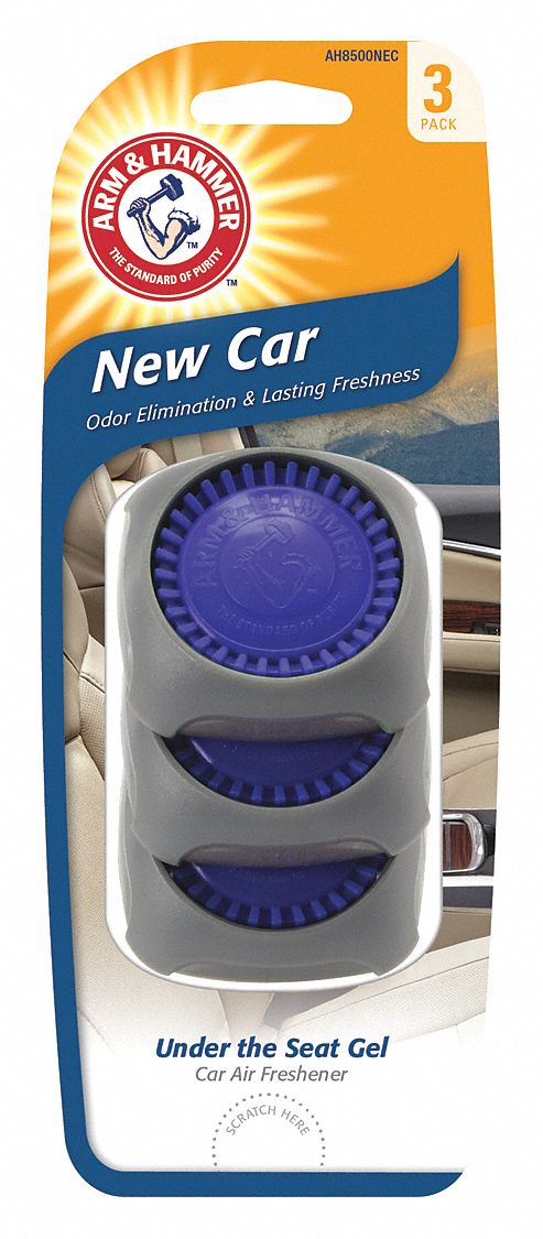 Air Freshener: Disc, New Car, Blue, 3 PK