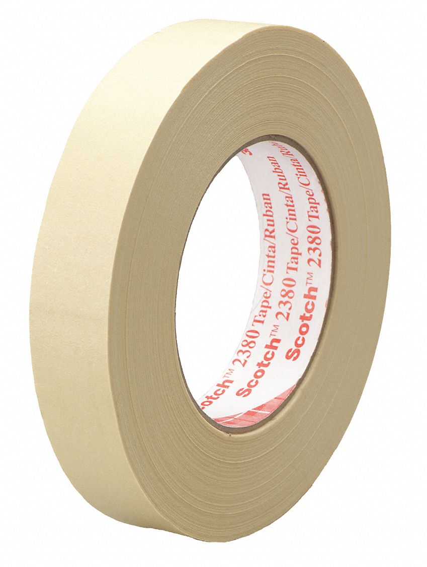 PAINTER'S TAPE, 1⅞ IN X 60 YD, 7.2 MIL, RUBBER ADHESIVE, INDOOR, 30 °  TO 325 ° F, 24 PK