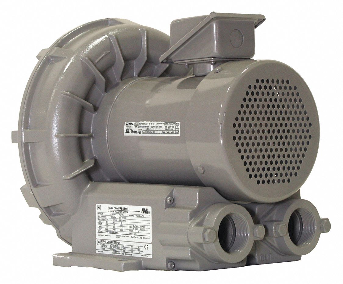 REGENERATIVE BLOWER,89 CFM,230/460V