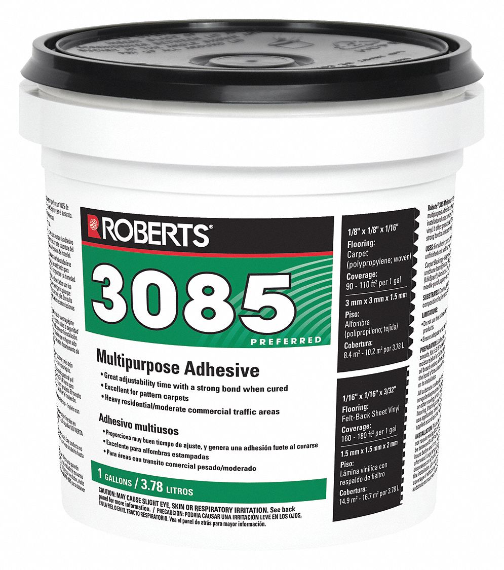 ROBERTS, 3085, 1 gal, Construction Adhesive - 53WC22|3085-1 - Grainger