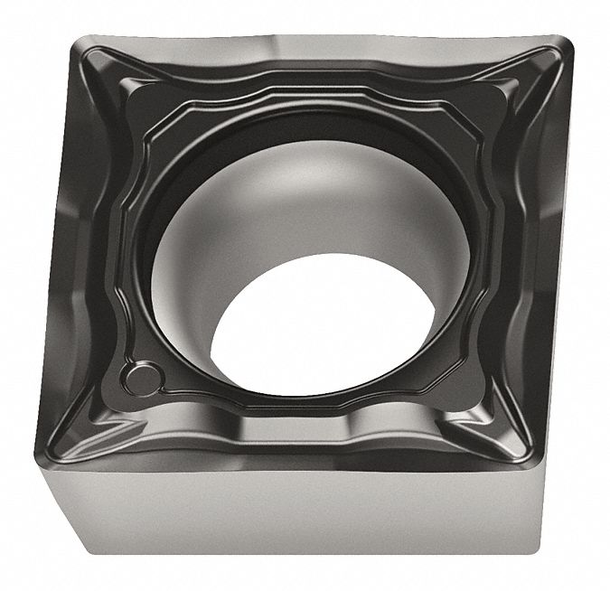 Square Turning Insert: 1/2 in Inscribed Circle, Neutral, 1/32 in Corner Radius