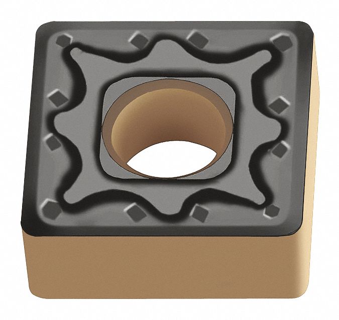 Square Turning Insert: 1/2 in Inscribed Circle, Neutral, 1/32 in Corner Radius