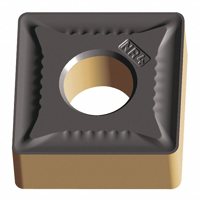 Square Turning Insert: 1/2 in Inscribed Circle, Neutral, 1/32 in Corner Radius