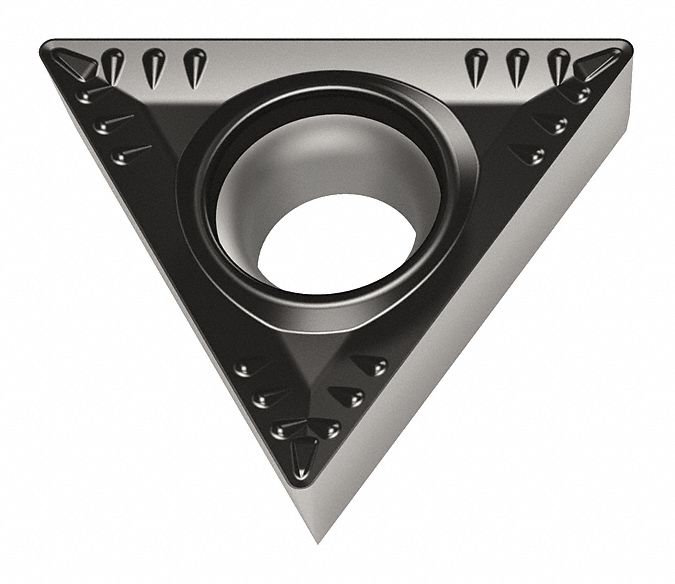 Triangle Turning Insert: 1/4 in Inscribed Circle, Neutral, RM4 Chip-Breaker, WMP20S