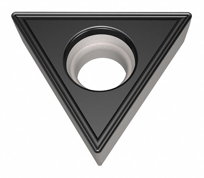 Triangle Turning Insert: 1/4 in Inscribed Circle, Neutral, FK6 Chip-Breaker, WKK10S