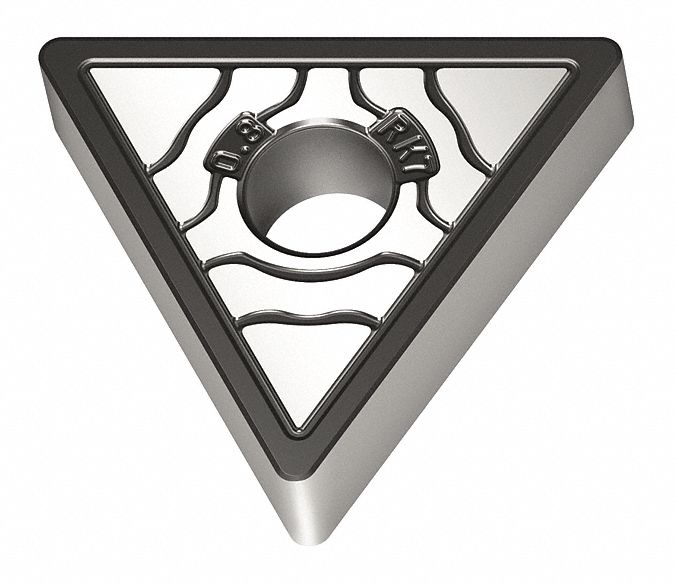 Triangle Turning Insert: 3/8 in Inscribed Circle, Neutral, RK7 Chip-Breaker, WKK10S